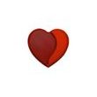 Srdce červené čokoládové 720g/cca 240 ks - 3,5 cm
