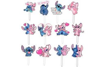 Zápich do muffinů 12ks Stitch - Cakesicq
