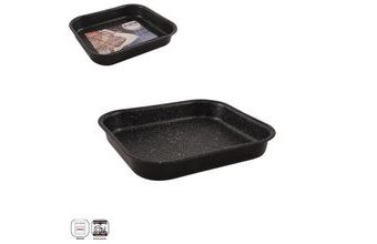 Plech smalt/nepřilnavý povrch 29,5x26x4,5 cm