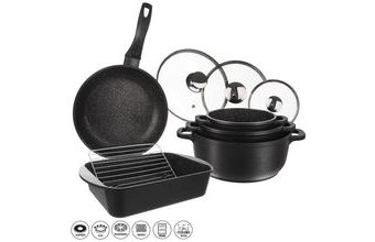 Sada nepřilnavých hrnců, pekáče a pánve Grande - 9 dílů