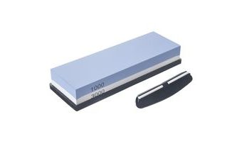 Brusný kámen s podložkou a úchytem na nože