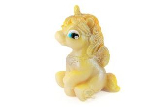 Jednorožec bílo-žlutý 55g