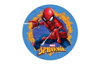 Jedlý papír Spiderman v pavučině 20 cm