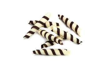 Čokoládové zdobení Twister hořká a bílá čokoláda 50 g