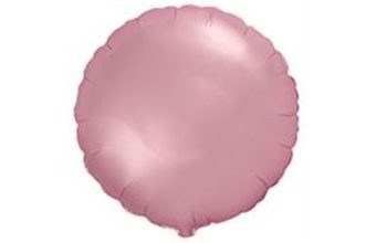 Balón foliový 45 cm Kulatý PASTELOVÝ RŮŽOVÝ