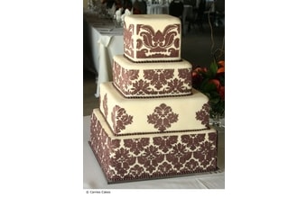 Stencil - Damask Cake sada