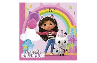 Papírové ubrousky Gábinin kouzelný domeček - Gabby's Dollhouse - 33x33 cm - 20 ks