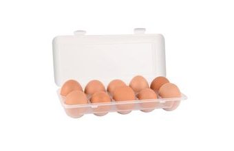 Box na vajíčka plast na 10 ks