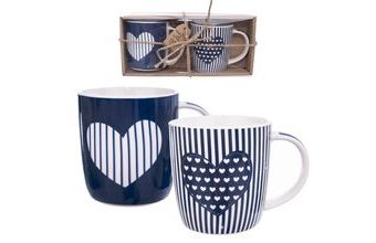 Hrnek porc. JUST LOVE 0,39 l 2 ks