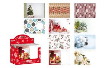 dopisní obálka C6 vánoční (mix)