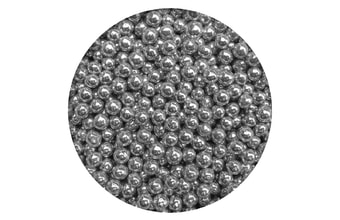 Cukrové zdobení stříbrné kuličky perličky - 50 g