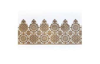 Cukrová krajka na dort – zlatá - šířka 8 cm