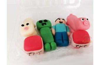 Modelované pixelové postavičky sada 6ks