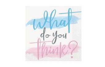 Ubrousky Gender reveal - Boy or Girl - Kluk nebo holka - 32 x 32 cm - 16 ks