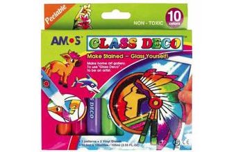 Barvy na sklo sada 10 ks 1498 10,5ml