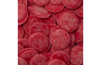 Čokoládová poleva v peckách červená - 340 g