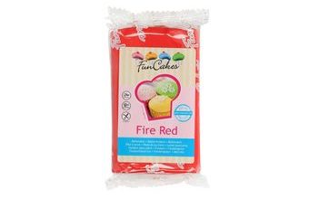 Červený rolovaný fondant Fire Red (barevný fondán) 250 g