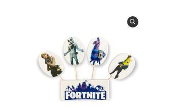 Fortnite – cukrové dortové zápichy