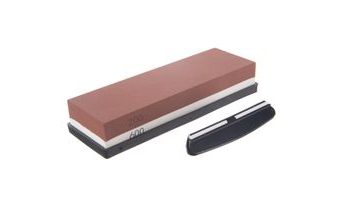 Brusný kámen s podložkou a úchytem na nože