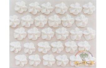 Cukrové ozdoby květy na platíčku 39 svatební