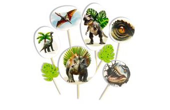 Sada cukrových zápichů „Doba dinosaurů“