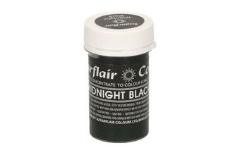 Černá gelová barva Midnight Black 25 g