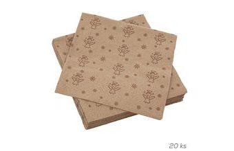 Ubrousek papír Anděl 20 ks 33x33 cm