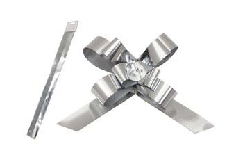 Dekorační stahovací stuha - metalická stříbrná - 1 ks