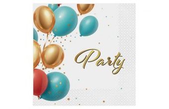 Papírové ubrousky PÁRTY - narozeniny - 33 x 33 cm - 20 ks