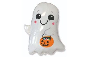 Foliový balónek DUCH s dýní - Halloween - 90 cm