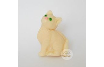 Vytlačované zvířátko - Kočička 3D Bílá