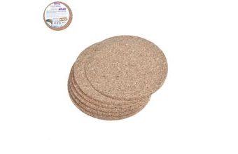 Prostírání korek 6 ks pr.9,5cm
