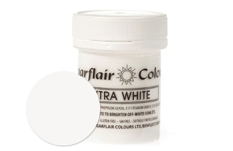 Extra bílá gelová pastová barva - bělidlo potravinářské 42 g