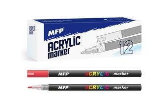 akrylový popisovač 1mm - červený 6410839