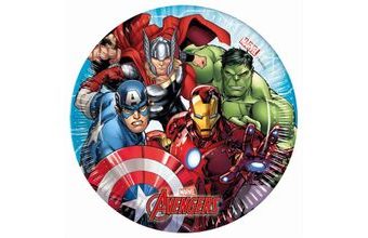Papírové talíře AVENGERS, 20 cm, 8 ks