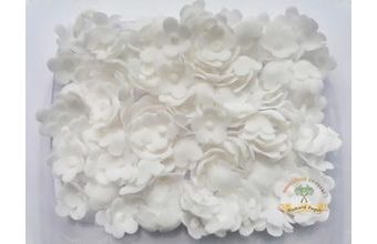 Modelované květinky bílé 20g