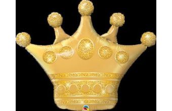 Balón foliový Zlatá koruna - 104 cm - Princess