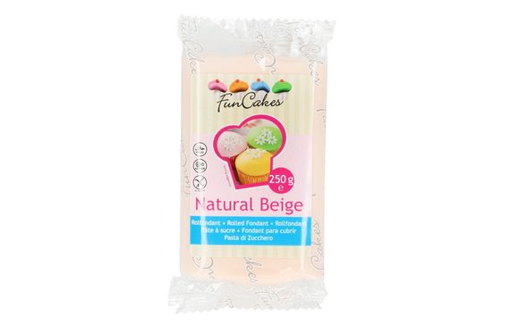 Pleťový rolovaný fondant -  (barevný fondán) Natural Beige 250 g