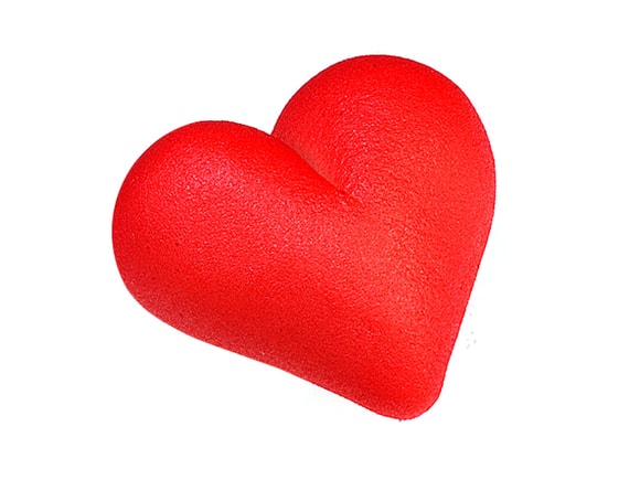 Marcipánové srdce 5 cm