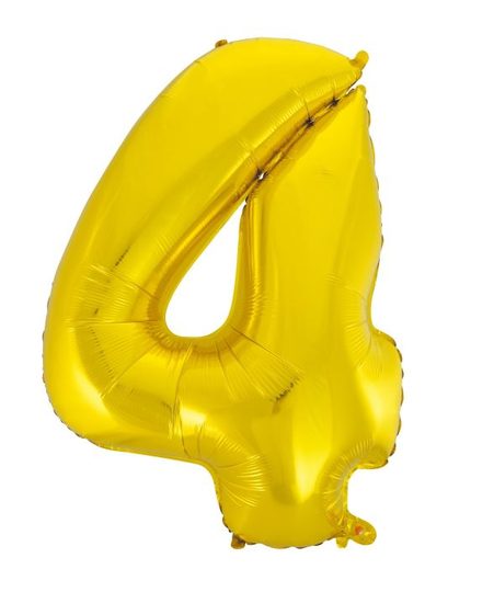 Balón foliový číslice zlatá - Gold 115 cm - 4