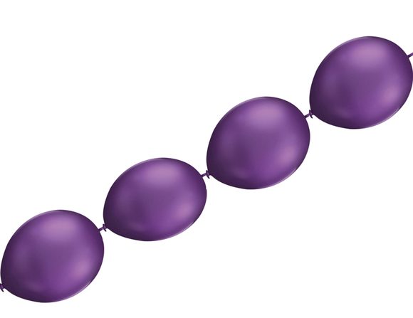 Balónky řetězové purple