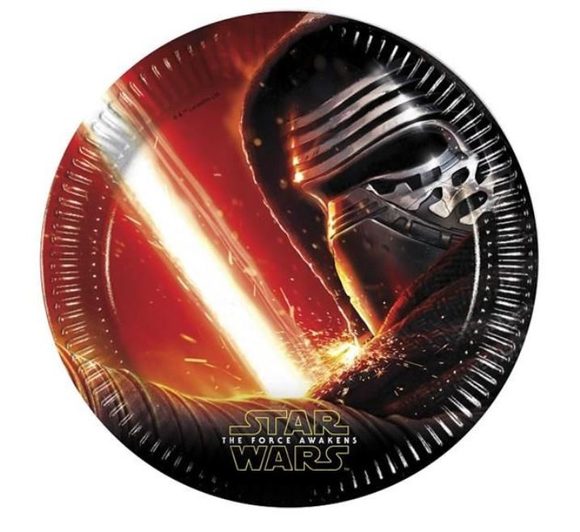 Talíře papírové Star Wars - The Force Awaknes 23 cm - 8 ks