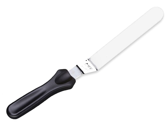Roztírací nůž ohnutý s kulatou špičkou menší - 23 cm - stěrka