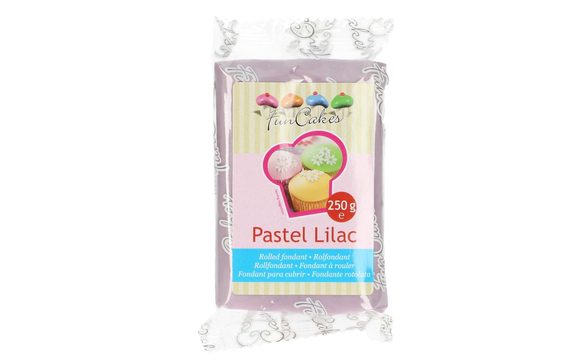 Fialový rolovaný fondant Pastel Lilac (barevný fondán) 250 g - světle fialová