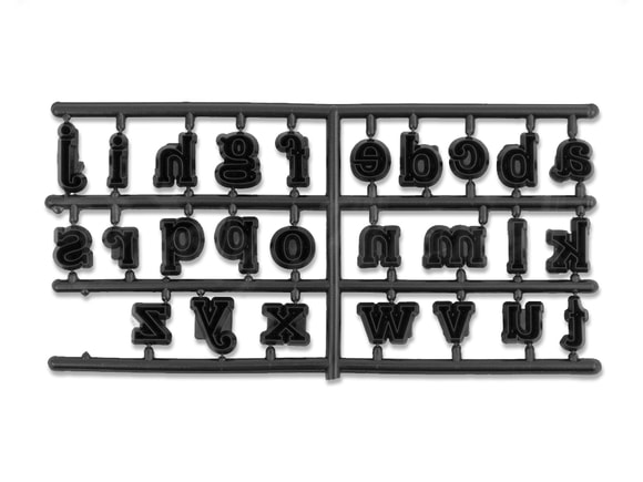 Patchwork vytlačovač Abeceda malá písmena - Alphabet Lower Case