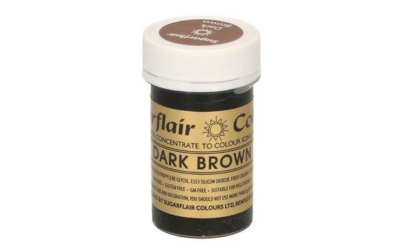 Hnědá gelová barva Dark Brown 25 g