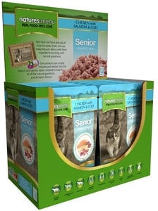 Natures Menu - kapsička pro starší kočky s kuřetem, treskou a lososem 12 x 100 g Natures Menu - kapsička pro starší kočky s kuřetem, treskou a lososem 12 x 100 g