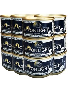 Moonlight Dinner č. 3 - 12 x 80 g, tuňák, kuře, krevety a chobotnice Moonlight Dinner č. 3 - 12 x 80 g, tuňák, kuře, krevety a chobotnice