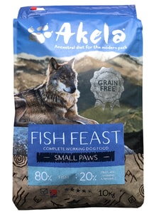 Akela 80/20 Fish Feast Grain Free Small Paws 10 kg Akela 80/20 Fish Feast Grain Free Small Paws 10 kg