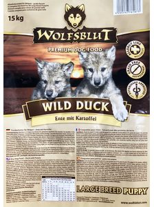 Wolfsblut Wild Duck Puppy Large Breed 15 kg Wolfsblut Wild Duck Puppy Large Breed 15 kg